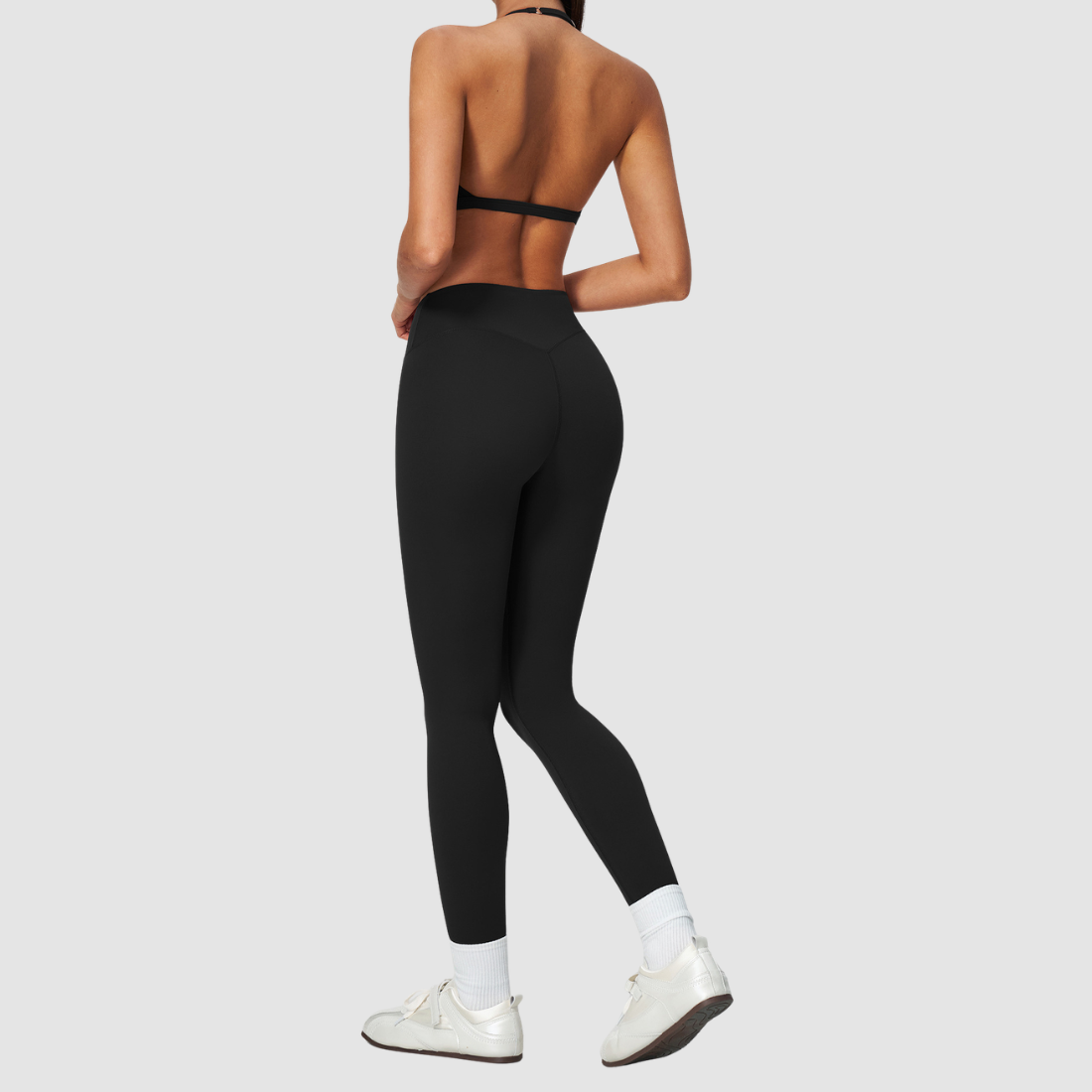 Wholesale Women's Nylon Spandex Yoga Set – Halter Bra & Leggings