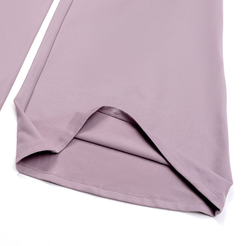 V-neck crop top+Open-back sleeveless crop+HIGH WAIST LEGGINGS 3-PIECE SET