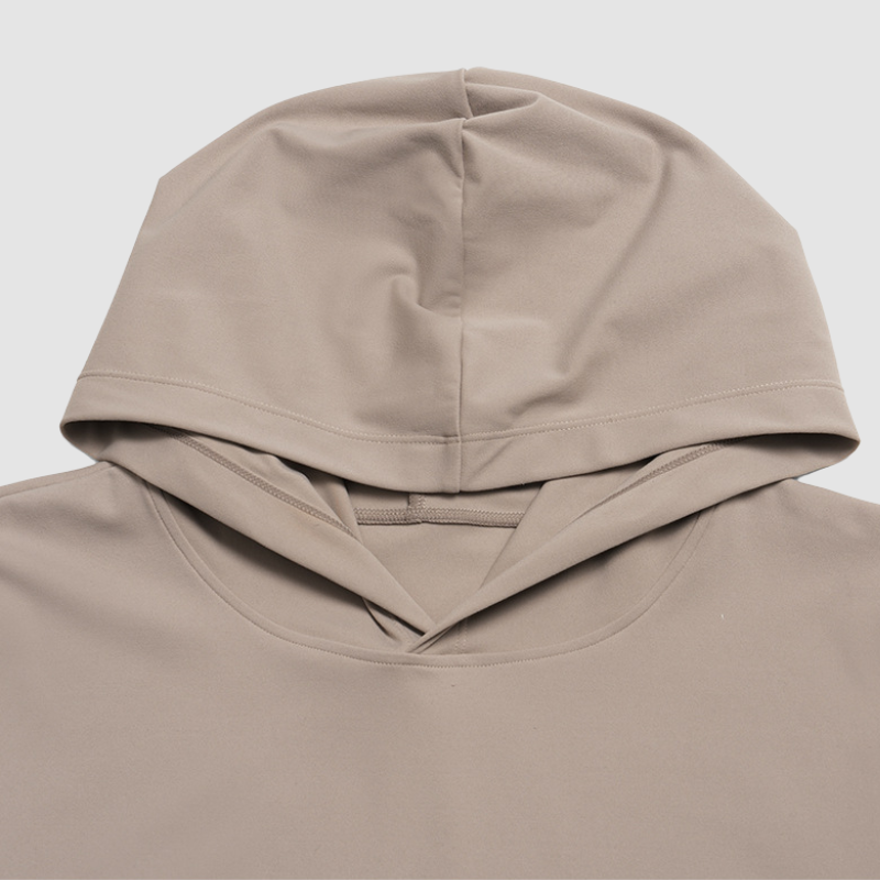 Wholesale Men's Hooded Long Sleeve Athletic Top – Moisture-Wicking Gym Fitness Training Shirt