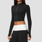 Wholesale Women’s Cropped Stand-Collar Pilates Jacket