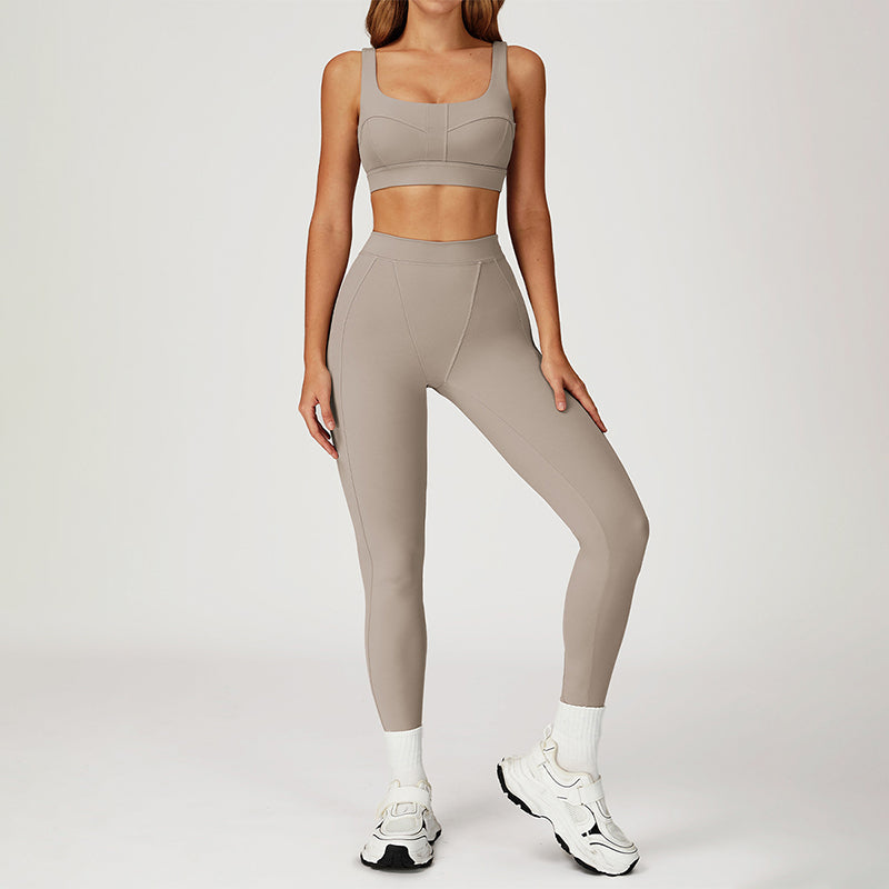 SPORTS BRA + HIGH WAIST LEGGINGS 2-PIECE SET