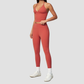 Wholesale Women's Deep-V Sleeveless Vest + Long Pants Yoga Set