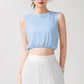 Wholesale Women's Crop Sleeveless Yoga Top – Quick-Dry Breathable Rayon Blend