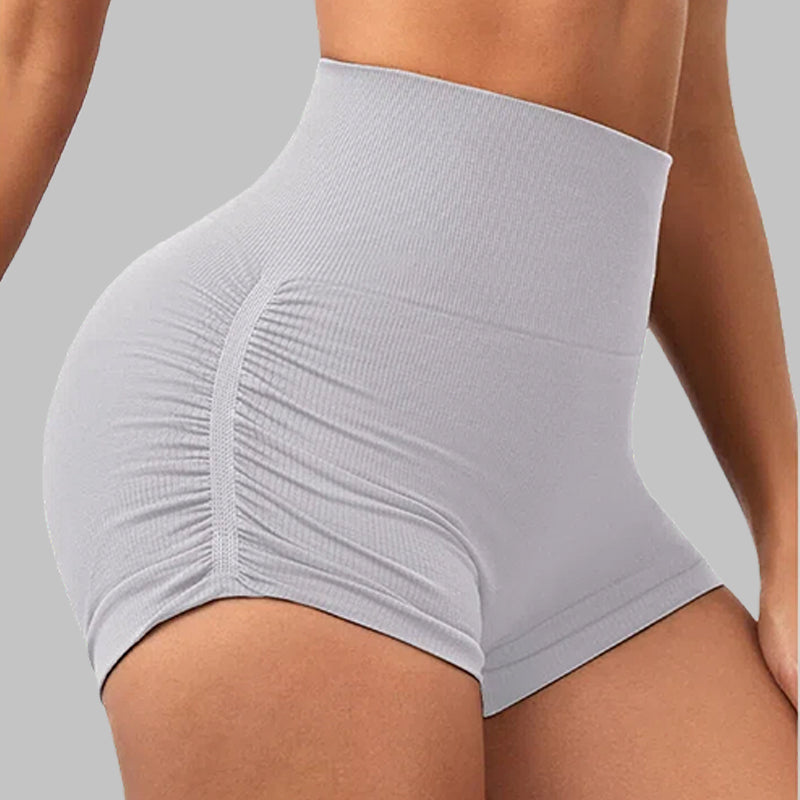 Side-pleated sport shorts