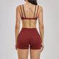 Naked and beautiful back bra + quick drying shorts 2-piece set