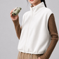 Women's Activewear Fleece Stand-Collar Zip Vest
