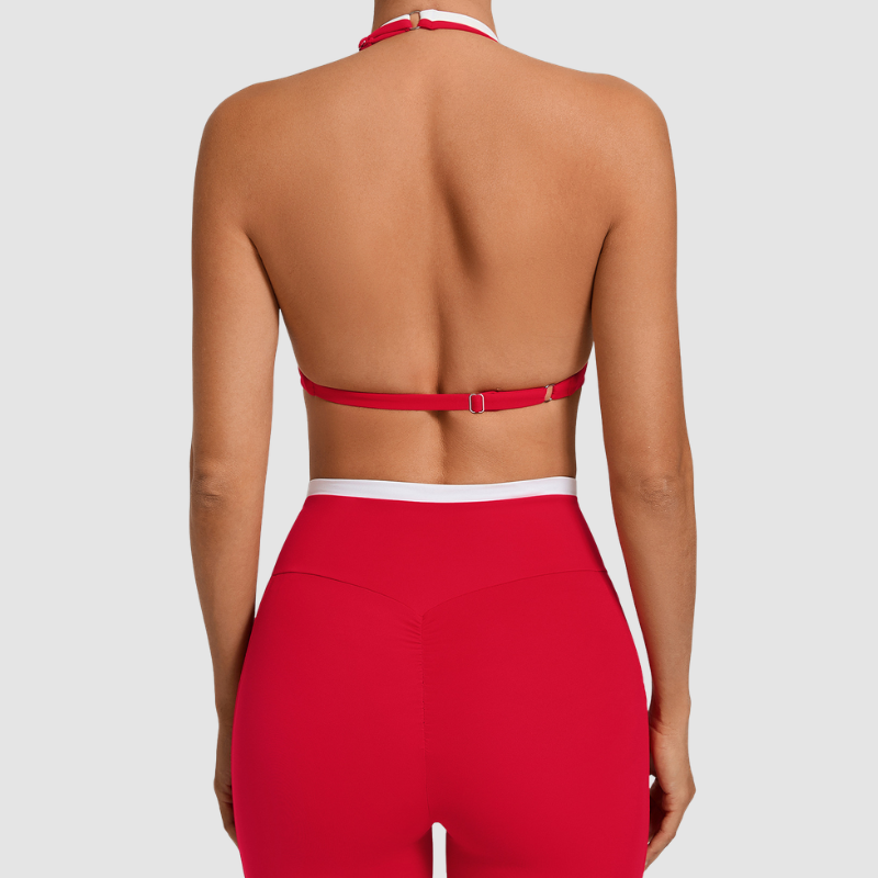 Wholesale fake two sports yoga bras | Wonderxfans bulk activewear
