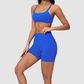 Wholesale Seamless Cross-Back Sports Bra & High-Waist Biker Shorts Set – Quick-Dry Yoga 2-Piece