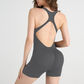 Wholesale cross back and hip lifting jumpsuit