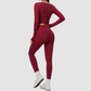 Wholesale Women's Activewear Brushed Bra, Long Pants & Long-Sleeve Top 3-piece Set
