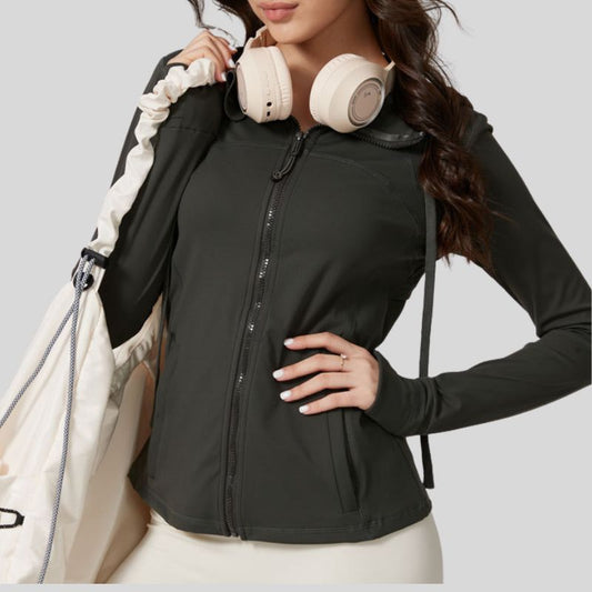 Wholesale womens hooded zip jacket | Wonderxfans bulk activewear