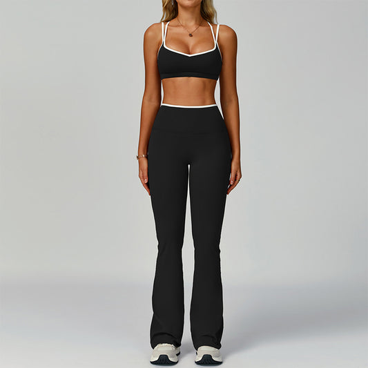 Wholesale Contrasting Color Sports Bra + | Wonderxfans bulk activewear