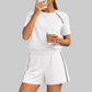 Wholesale Women's Short Sleeve T-Shirt & Shorts Casual Athletic Set