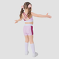 Wholesale Women's & Kids' Matching Yoga Set – Printed Pilates Bra & Leggings Mother-Daughter