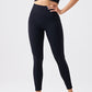 High-waisted stretchy athletic leggings