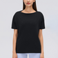 Wholesale Thin Loose Short-Sleeve T-Shirt Yoga Cover-Up