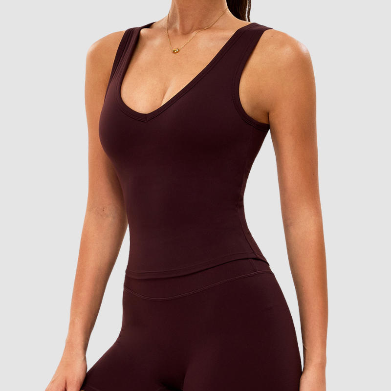 Wholesale solid color women's athletic tank top