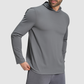 Wholesale Men's Hooded Long Sleeve Athletic Top – Moisture-Wicking Gym Fitness Training Shirt