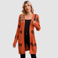 Wholesale Women's V-Neck Long Sleeve Halloween Witch Pumpkin Jacquard Cardigan