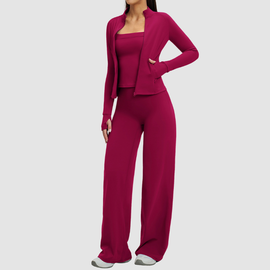 Wholesale Stand collar zipper jacket+vest+high-weighted loose | Wonderxfans bulk activewear