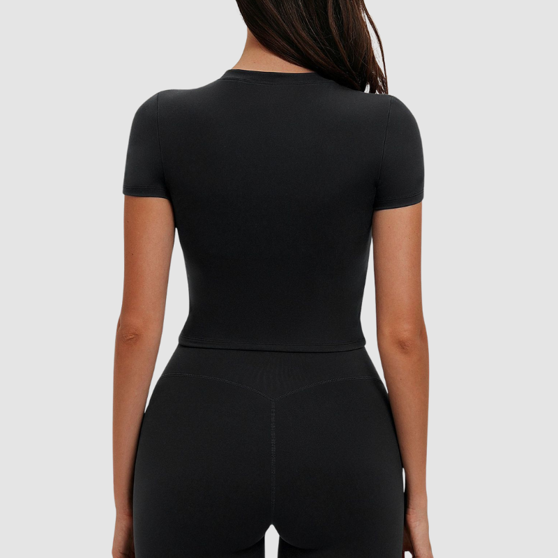 Wholesale women's solid color short-sleeved T-shirts