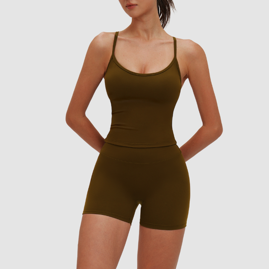 Wholesale yoga tank top with bra | Wonderxfans bulk activewear