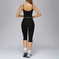 Sports vest + Mid-length leggings 2-piece set