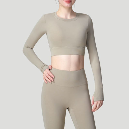 Wholesale women's long sleeve yoga top | Wonderxfans bulk activewear