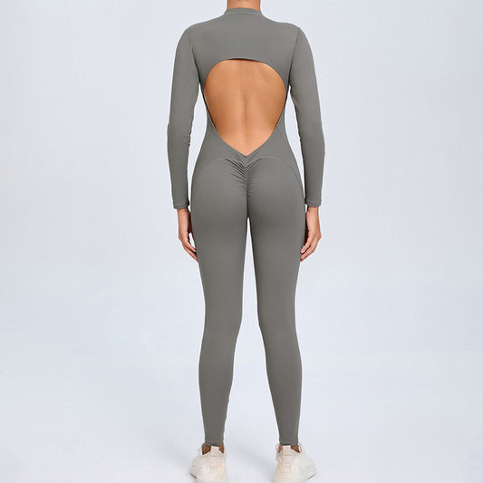 Wholesale backless half zipper long sleeve | Wonderxfans bulk activewear