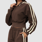 Wholesale Women's Thick hooded sports guard Zip Up Hoodie Jacket