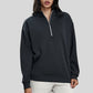 Half-Zip Stand Collar Fleece Sweatshirt