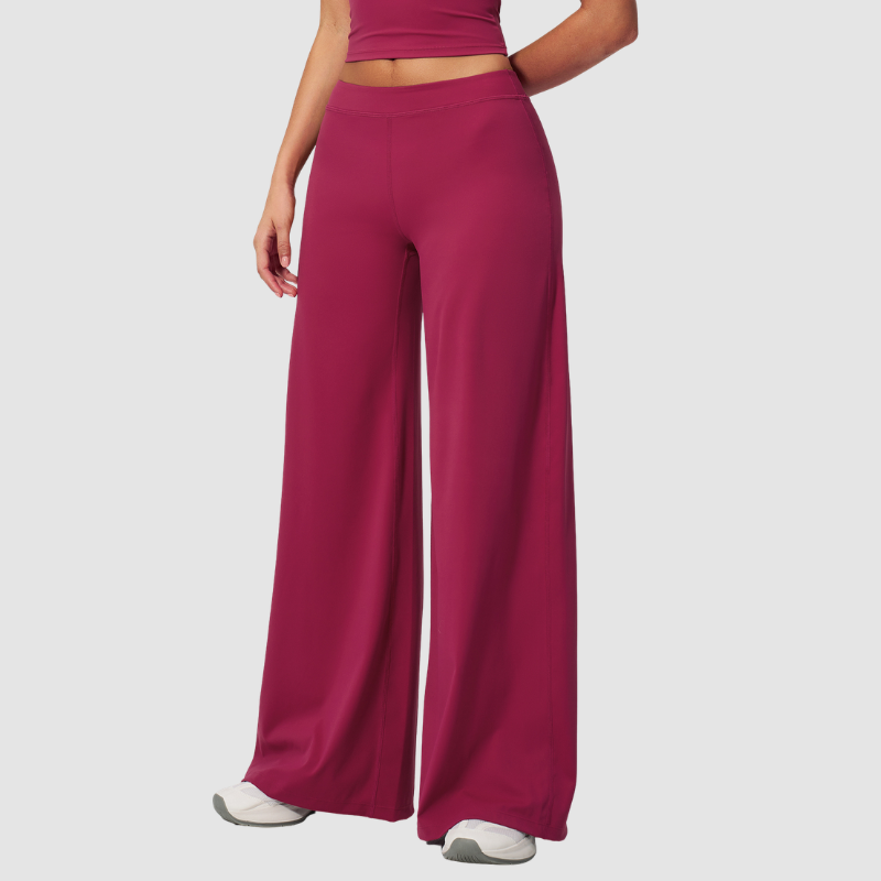 Women's Solid Color Loose Casual Thin Straight Wide-Leg Pants