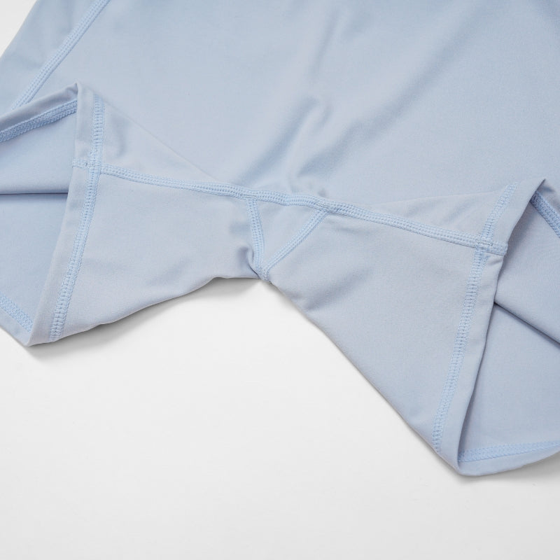 Paneled contrast sports shorts