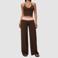 Wholesale Women’s Halter Contrast Yoga Set – Tank & Long Pants