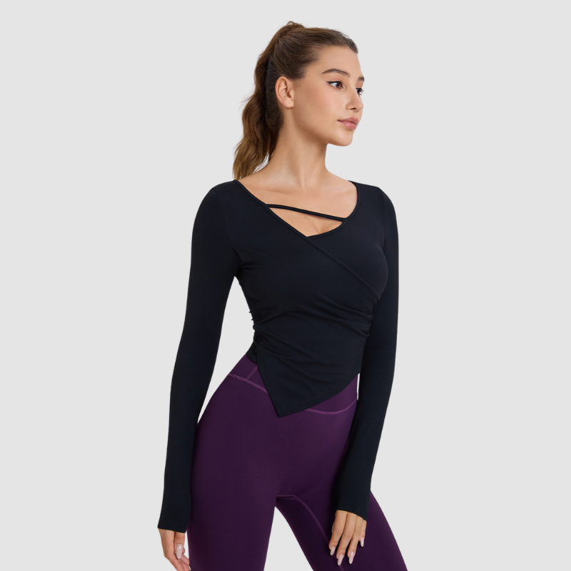 Wholesale Nude Feel Long Sleeve Yoga Top