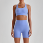 Wholesale Women's Quick-Dry Naked Feel Vest+Fitted Biker Shorts Yoga Set