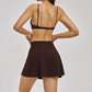 Naked and beautiful back bra + anti glare two-piece skirt 2-piece set