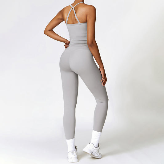 Wholesale Brush Cross-back Top & high | Wonderxfans bulk activewear