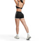 Lifting bra + high-waisted contrasting shorts 2-piece set