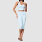 Wholesale Women's Sports Bra and Mid-Length Shorts Set – Brushed Peach-Lift Yoga Set
