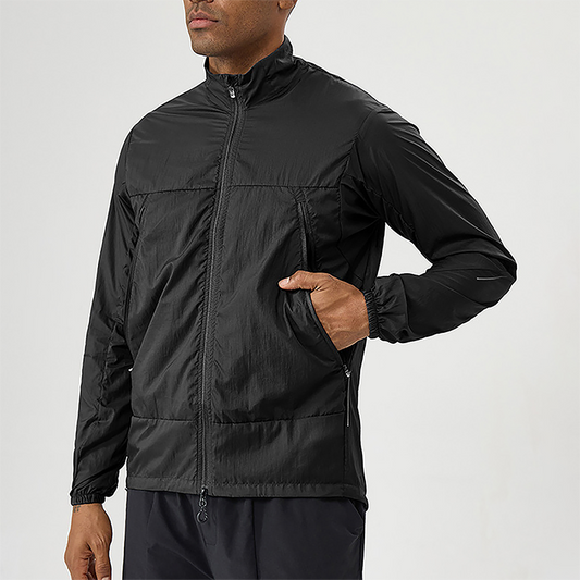 Wholesale Men's Lightweight Breathable Outdoor Sun Protection Jacket – Quick-Dry UPF50+ Sportswear