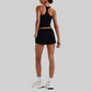 Wholesale Naked-Feel Racerback Sports Bra & High-Waist Biker Shorts Set – Sculpting Yoga 2-Piece