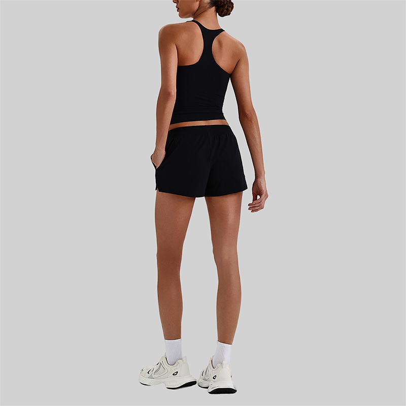 Wholesale Naked-Feel Racerback Sports Bra & High-Waist Biker Shorts Set – Sculpting Yoga 2-Piece