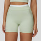 Paneled contrast sports shorts