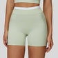 Paneled contrast sports shorts
