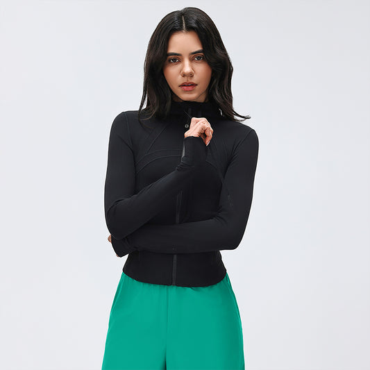Wholesale Short Hooded Yoga Athletic Jacket | Wonderxfans bulk activewear