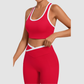 Wholesale U-neck white border sports vest | Wonderxfans bulk activewear
