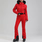 Women's Windproof and Waterproof Ski Jumpsuit