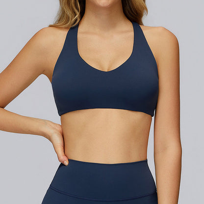 Racer-back casual sports bra