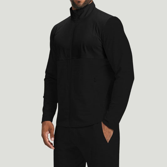 Wholesale mens long sleeve zip jacket | Wonderxfans bulk activewear